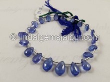 Tanzanite Smooth Pear Shape Beads